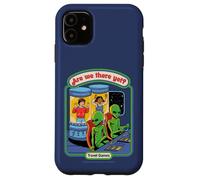 Are We There Yet Alien UFO Retro Vintage Funny Adult Humor Carcasa para iPhone 11
