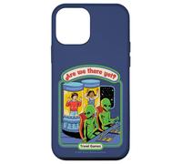 Are We There Yet Alien UFO Retro Vintage Funny Adult Humor Carcasa para iPhone 12 mini