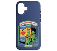 Are We There Yet Alien UFO Retro Vintage Funny Adult Humor Carcasa para iPhone 16
