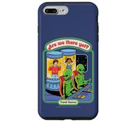 Are We There Yet Alien UFO Retro Vintage Funny Adult Humor Carcasa para iPhone 7 Plus/8 Plus