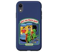 Are We There Yet Alien UFO Retro Vintage Funny Adult Humor Carcasa para iPhone XR