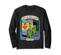 Are We There Yet Alien UFO Retro Vintage Funny Adult Humor Manga Larga