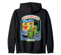 Are We There Yet Alien UFO Retro Vintage Funny Adult Humor Sudadera con Capucha