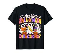Are You Fall O Ween Directions Funny Halloween Teacher Ghost Camiseta gráfica económica