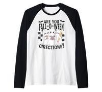 Are You Fall-O-Ween Directions Halloween 2026 Lindo Fantasma Camiseta Manga Raglan