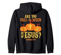 Are You Fall-O-Ween Jesús Fe Cristiana Halloween Sudadera con Capucha
