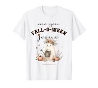 Are You Falloween Jesús Christian Halloween Lindo Fantasma Retro Camiseta