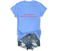 are You Gluten Because I Can't Tolerate You - Camisa divertida de humor sarcástico unisex, Azul (carolina blue), L