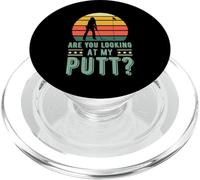 Are You Looking At My Putt, divertido putter de golf retro vintage PopSockets PopGrip para MagSafe