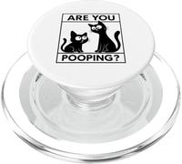 Are You Pooping Gato Divertido Navidad Regalo PopSockets PopGrip para MagSafe