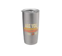 Are You Stressed Yes No Overthinking Puns - Vaso térmico de acero inoxidable de doble pared