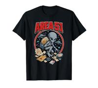 Área 51 Alien OVNI Archivos Clasificados Secretos Conspiración Camiseta gráfica económica