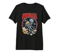 Área 51 Alien OVNI Archivos Clasificados Secretos Conspiración Camiseta Premium