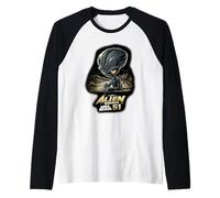 Área 51 Alien- Retro Nevada UFO & Sci-Fi Streetwear Graphic Camiseta Manga Raglan