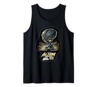 Área 51 Alien- Retro Nevada UFO & Sci-Fi Streetwear Graphic Camiseta sin Mangas