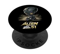 Área 51 Alien- Retro Nevada UFO & Sci-Fi Streetwear Graphic PopSockets PopGrip Adhesivo