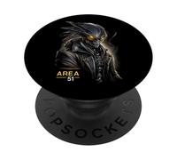 Área 51 Alien- Retro Nevada UFO & Sci-Fi Streetwear Graphic PopSockets PopGrip Adhesivo