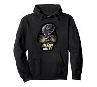 Área 51 Alien- Retro Nevada UFO & Sci-Fi Streetwear Graphic Sudadera con Capucha