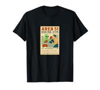 Área 51 Boxing Gym Roswell Aliens 1950's Retro Poster Camiseta