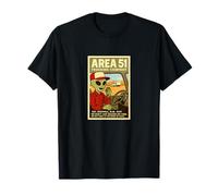 Área 51 Camionero Roswell Aliens 1950's Retro Poster Camiseta