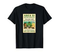 Área 51 Cartel Retro de los Aliens de Roswell Aliens de los años 50 Camiseta