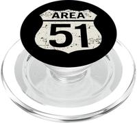 Área 51 Diseño de señal de tráfico PopSockets PopGrip para MagSafe