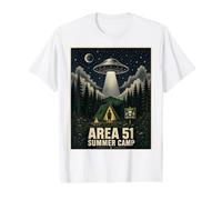 Área 51 Summer Camp Alien Adventure Diseño gráfico Camiseta gráfica económica