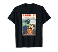 Área 51 TV Marciana Policía Noche Jabón Roswell Aliens 1950 Camiseta