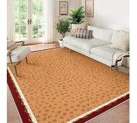 Area Alfombra 80x150 para Salon Moderno Spiral Dot Lavable Alfombrilla con Antideslizante Backing Tan and Black geometrico Tapete Pelo Corto Large Dormitorio Dinning Room Oficina