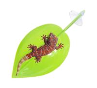 Área de baño de tortugas, hábitat, patio, accesorio de acuario de hojas con ventosa para anfibios, sapo, rana, geco, megael