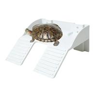 Área De Descanso Para Tortugas | Con Soporte Para Alimentos, Rampa Para Decoración De Acuario | Decoración De Paisajismo, Área De Toma De Sol Para Tanque De Tortugas | Para Escalar Enriquecimiento Des