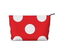 Área del círculo Rojo,Neceser de Pana, Neceser de Maquillaje portátil, Neceser de Viaje