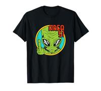 Área Extranjero 51 OVNI Extraterrestre Nave Espacial Ciencia Ficción Camiseta