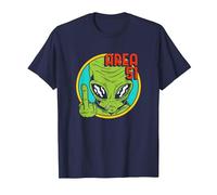 Área Extranjero 51 OVNI Extraterrestre Nave Espacial Ciencia Ficción Camiseta, Hombre, Azul Marino, 3XL