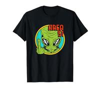 Área Extranjero 51 OVNI Extraterrestre Nave Espacial Ciencia Ficción Camiseta, Hombre, Negro, 3XL