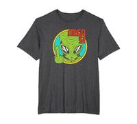 Área Extranjero 51 OVNI Extraterrestre Nave Espacial Ciencia Ficción Camiseta, Hombre Tallas Grandes, Jaspeado Oscuro, 4X Alto