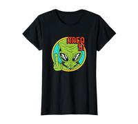 Área Extranjero 51 OVNI Extraterrestre Nave Espacial Ciencia Ficción Camiseta, Mujer, Negro, S