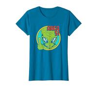 Área Extranjero 51 OVNI Extraterrestre Nave Espacial Ciencia Ficción Camiseta, Mujer, Zafiro, M