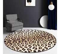 Área redonda Alfombra - estampado leopardo de la alfombra - Imitación piel del tigre Imprimir Alfombra - Diseño con estilo moderno - Resalte personalidad única - Muy conveniente for el dormitorio, sal