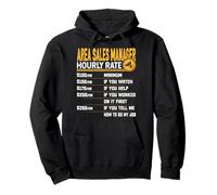 Area Sales Manager Hourly Rate - Funny Area Sales Manager Sudadera con Capucha