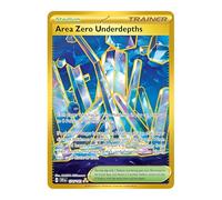 Area Zero Underdepths 174/142 - Tarjeta de entrenamiento dorada ultra rara | Cartas de entrenamiento doradas | Hiper raras | Corona estelar | Pokemon escarlata y violeta | Autenticado por Titan Cards