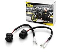 Area1 2 cables adaptadores para intermitentes compatibles con Yamaha MT-125, MT-07, MT-07 Pure Tracer, MT-09, MT-09 Tracer GT, MT-10, MT-10 SP, MT-03, MT-01