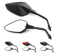 Area1 Espejos Retrovisores Moto Universal Homologado, Negro, Par de Espejo Moto (2xM10 Rosca derecha) compatible con Aprila
