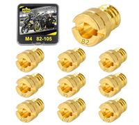 Area1 Juego de boquillas universales para carburador, 10 unidades, M4, 4 mm, 82, 85, 88, 90, 92, 95, 98, 100, 102, 105 para GY6 China 4T 139 QMB/QMA (tipo M4/82-105/10 unidades)