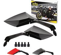 Area1 Juego de espejos retrovisores compatible con Honda CBF 500, CBF 600, CBF F Hornet 600, CBF N600 (V37)