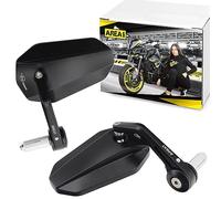 Area1 Juego de espejos retrovisores para motocicleta de alta calidad (derecha e izquierda) compatible con LS55