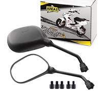 Area1 moto juego de espejos/Marca de homologacion E / 2xM10 derecha, 2xM8 derecha, 1xM10 izquierda, 1xM8 izquierda/se adapta a Motorroller M8 Real, Otto, Baur, Lidl, Hagebau, ATU Wayscral (V49)