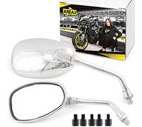 Area1 moto juego de espejos/Marca de homologacion E / 2xM10 derecha, 2xM8 derecha, 1xM10 izquierda, 1xM8 izquierda/se adapta a XVS 1100 Dragstar, Classic XVZ 950 Midnight (V8)