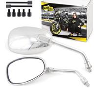 Area1 moto juego de espejos/Marca de homologacion E / 2xM10 derecha, 2xM8 derecha, 1xM10 izquierda, 1xM8 izquierda/se adapta a ET2, ET4, 50, 125, 200 / 2x Spiegel Vespa PX, FL (V8)