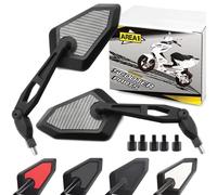 Area1 moto juego de espejos / Marca de homologacion E / 2xM10 derecha, 2xM8 derecha, 1xM10 izquierda, 1xM8 izquierda / se adapta a X7, Fly, Free, Quartz, Sfera, SKR, Skipper (V32)